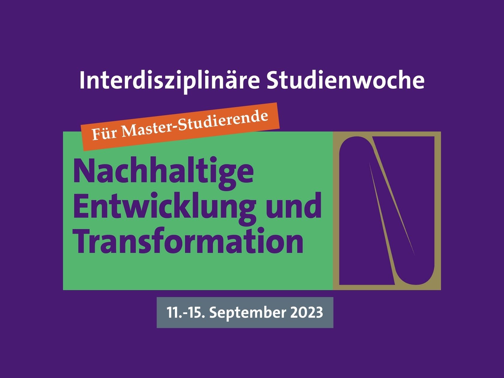 Für Master-Studierende: Studienwoche «Nachhaltige Entwicklung Und ...